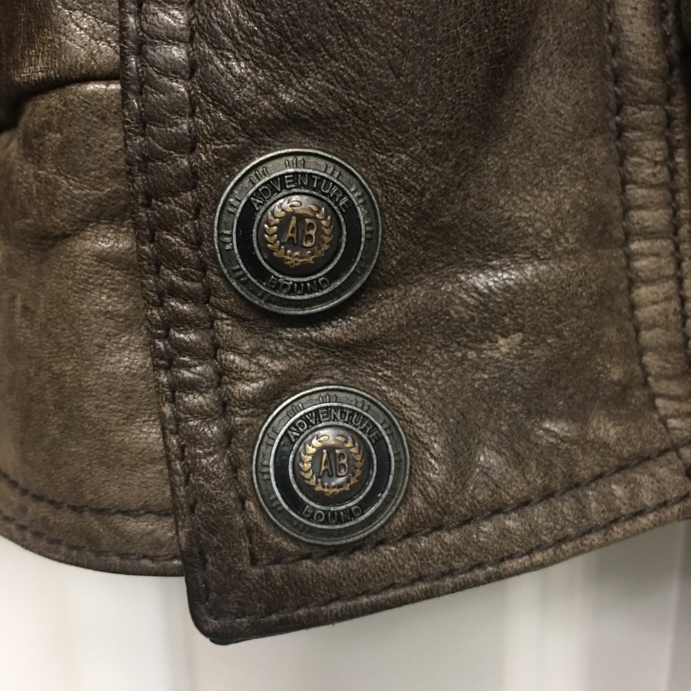 📕END OF STORY SALE! MAKE AN OFFER!👀⬇️Adventure Bound Originals Leather Coat SZ L - Picture 5 of 12